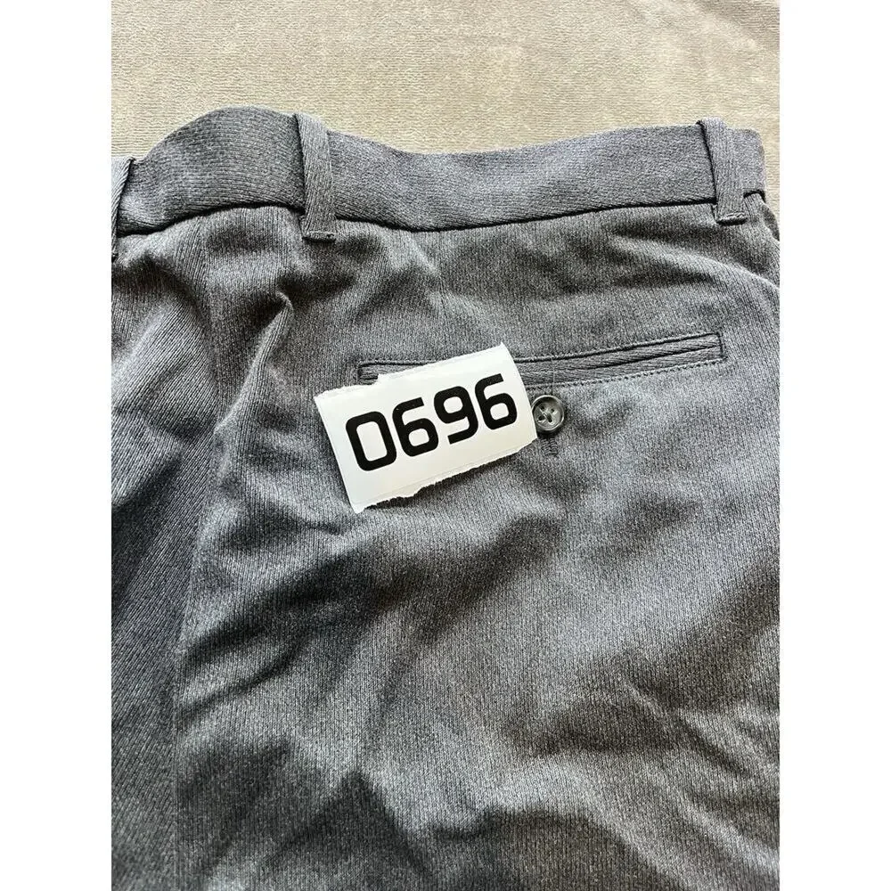 Banana Republic Dress Pants‎ Mens Size 36x32 Slim Fit Tailored Flat Front Gray
